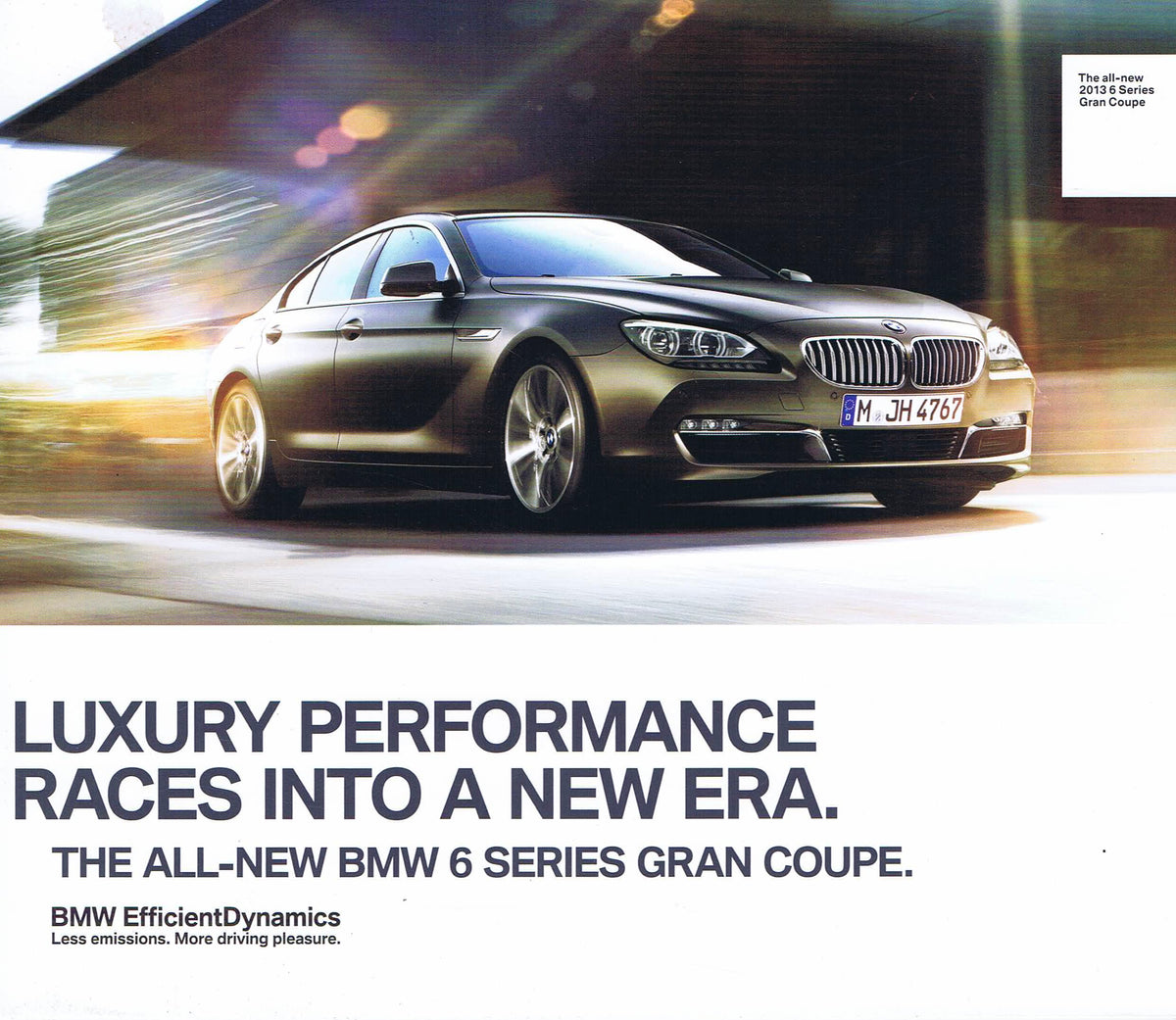 The BMW 6 Series Gran Coupe. 2013 F13 Flyer