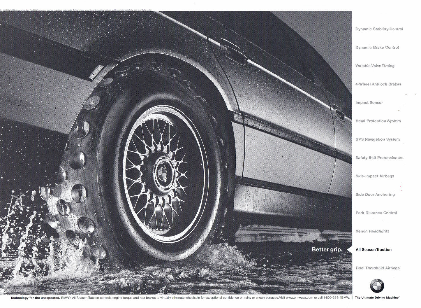 Better grip. 1999 BMWNA Advertising Art