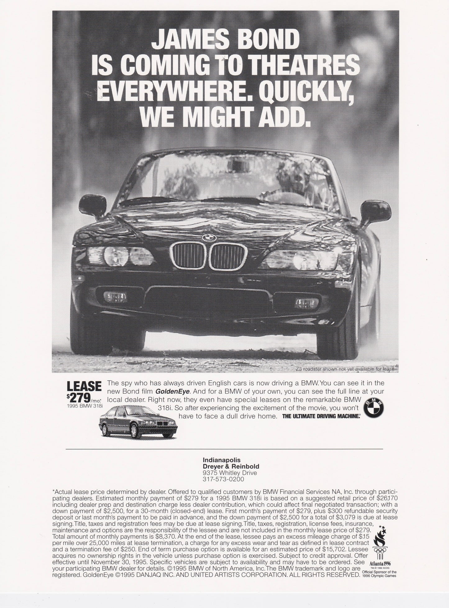 Golden Eye Z3, BMWNA Ad Artwork Small - BMW CCA Foundation