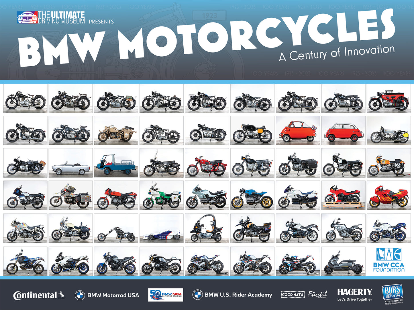 BMW Motorcycle Exhibit Poster - BMW CCA Foundation