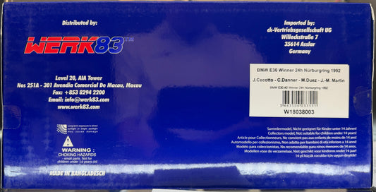 Blue box with Werk83 branding and text on a white background