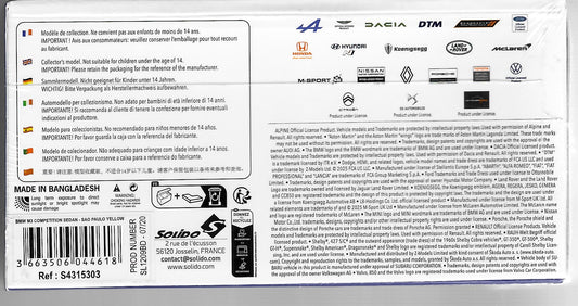 Solido 1/43 – BMW M3 (G80) – 2023
