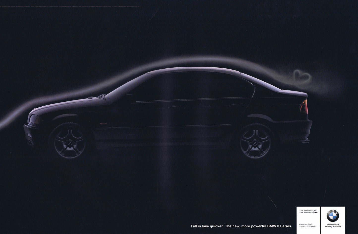 Fall in love quicker, 2000 BMWNA Advertising Art - BMW CCA Foundation