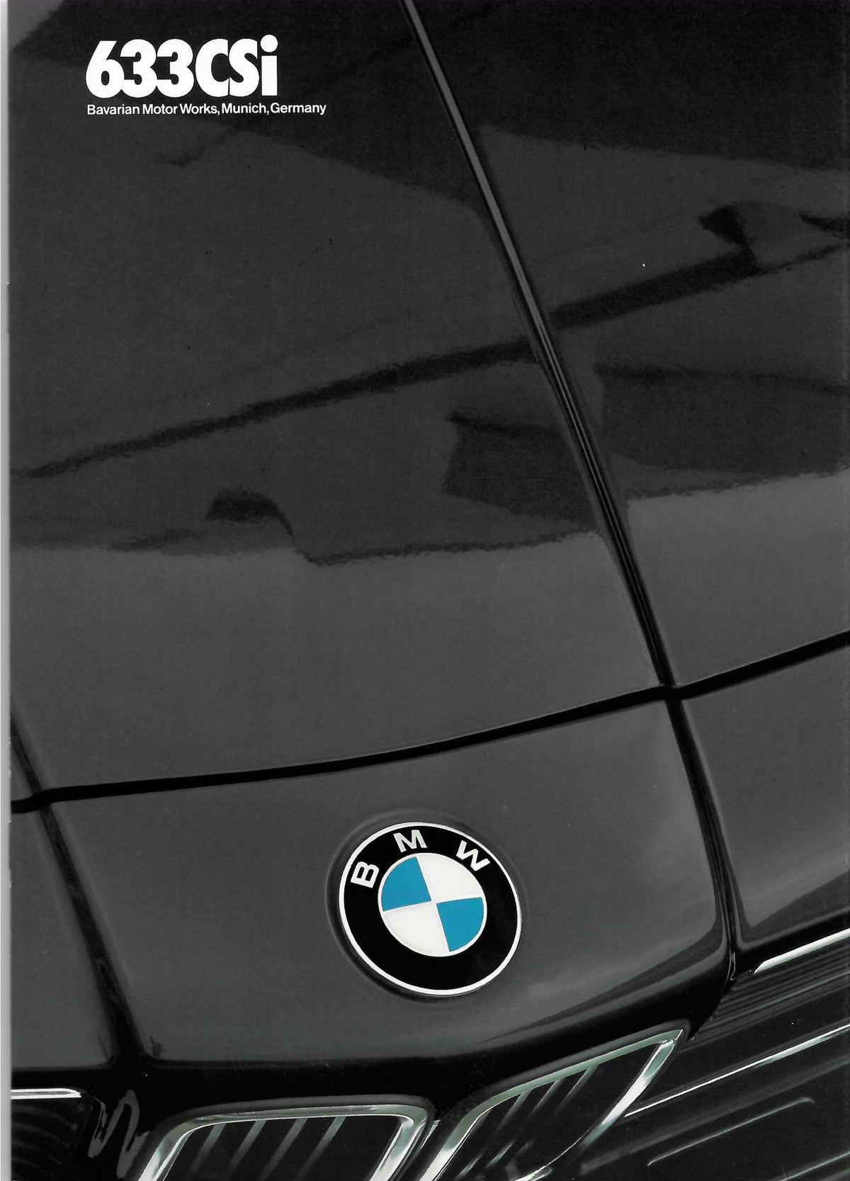 Brochure - 633CSi Barvarian Motor Works, Munich, Germany (1983) Large - BMW CCA Foundation