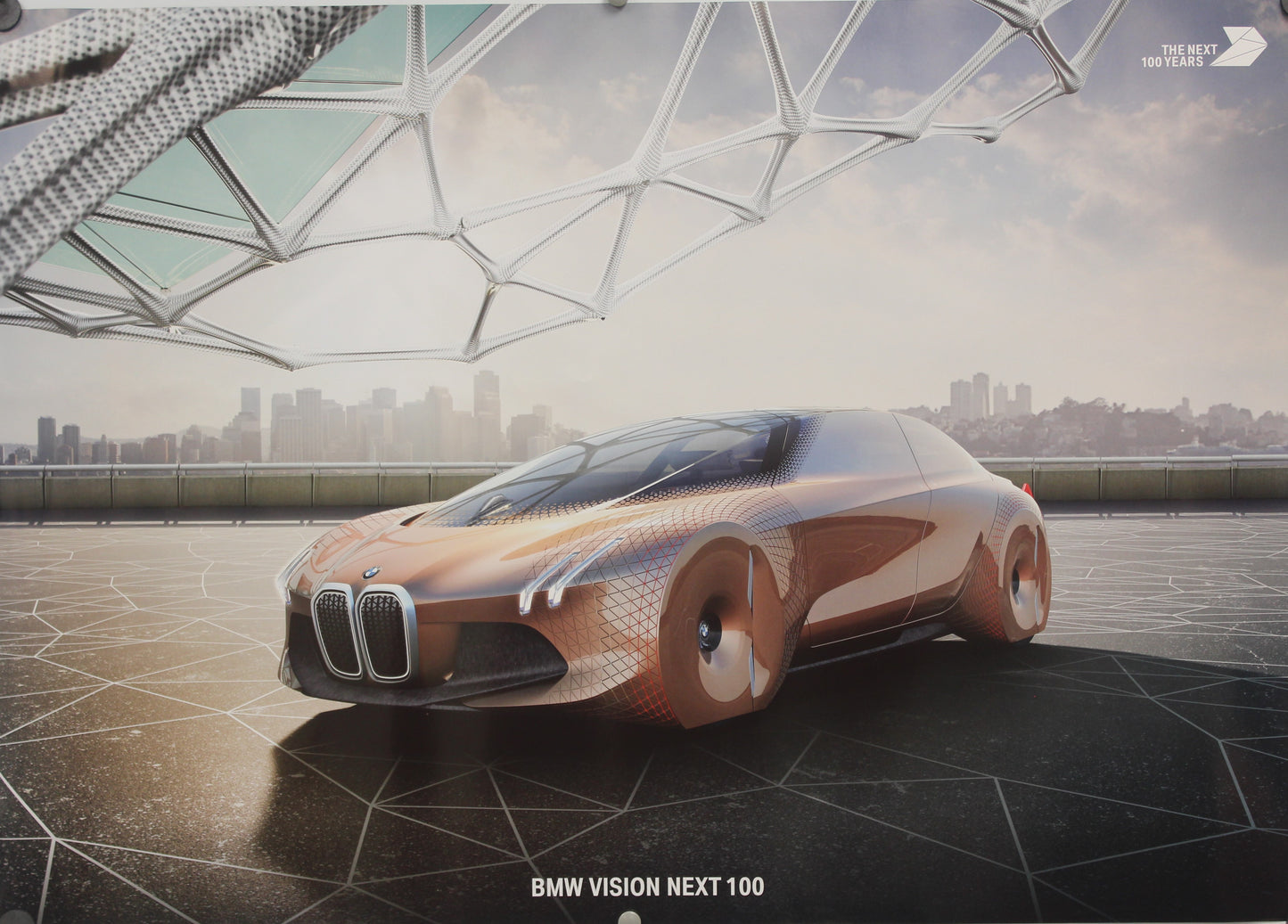 Poster - BMW vision Next 100 Years, The Next 100 Years, BMW News Group, 2 sided poster - BMW CCA Foundation