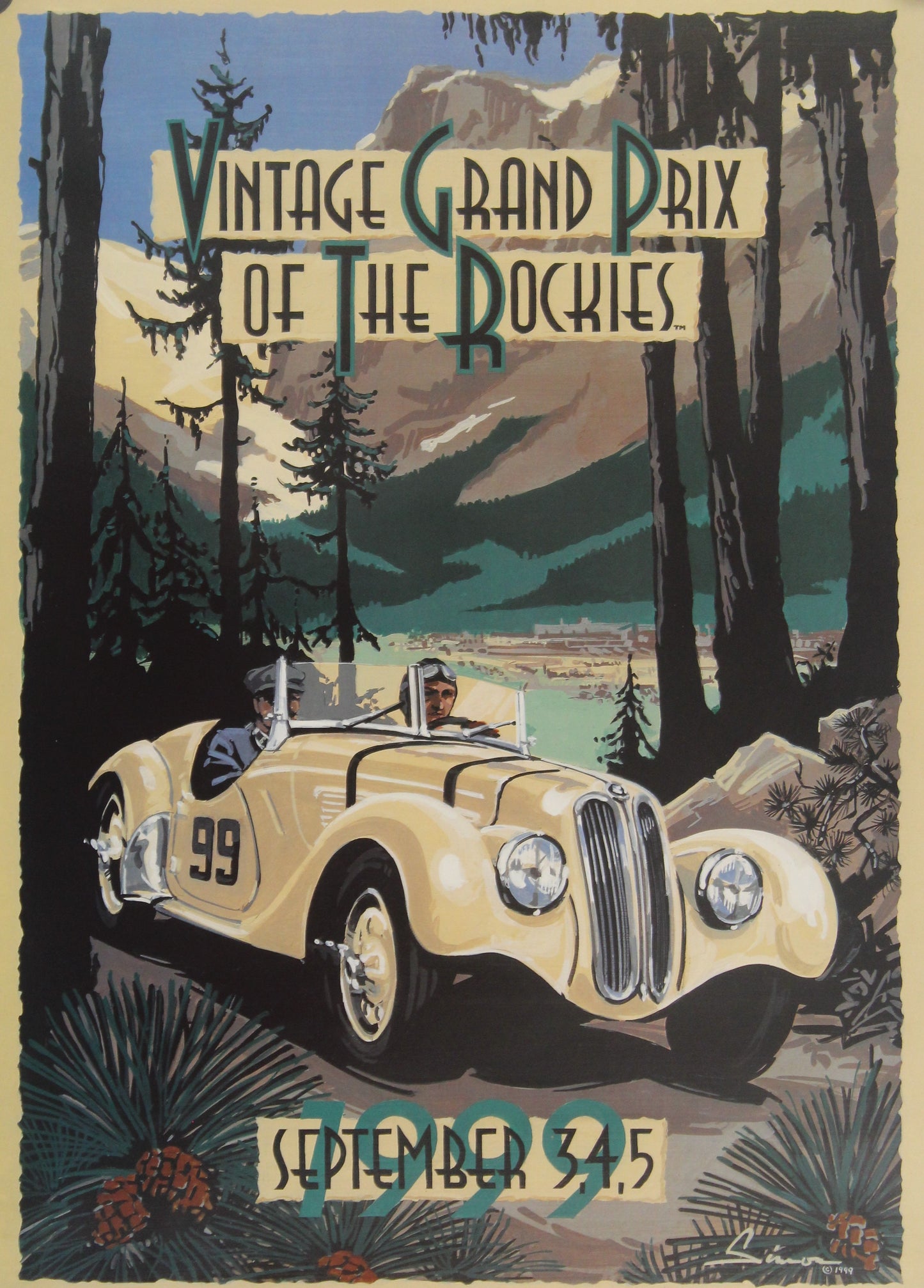 Poster - Vintage Grand Prix of the Rockies, September 3,4,5, 1999 - BMW CCA Foundation
