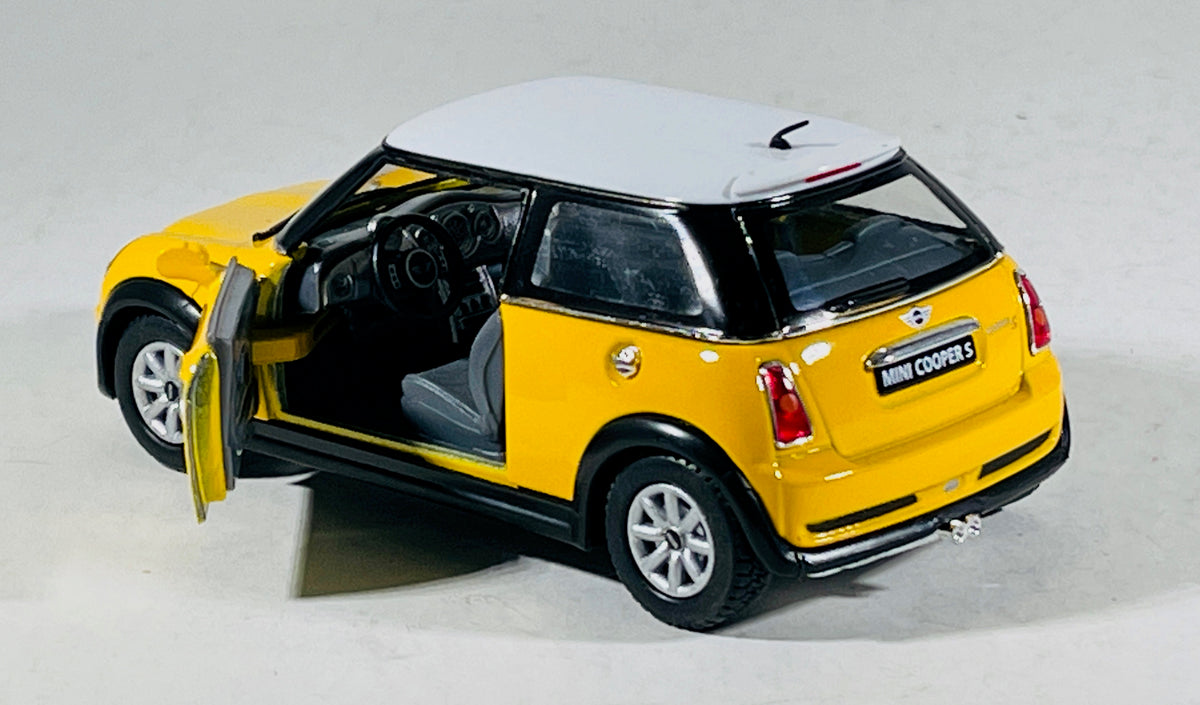 MINI MINIATURE COOPER S A FRICTION 1:36 - JAUNE pièces Produits