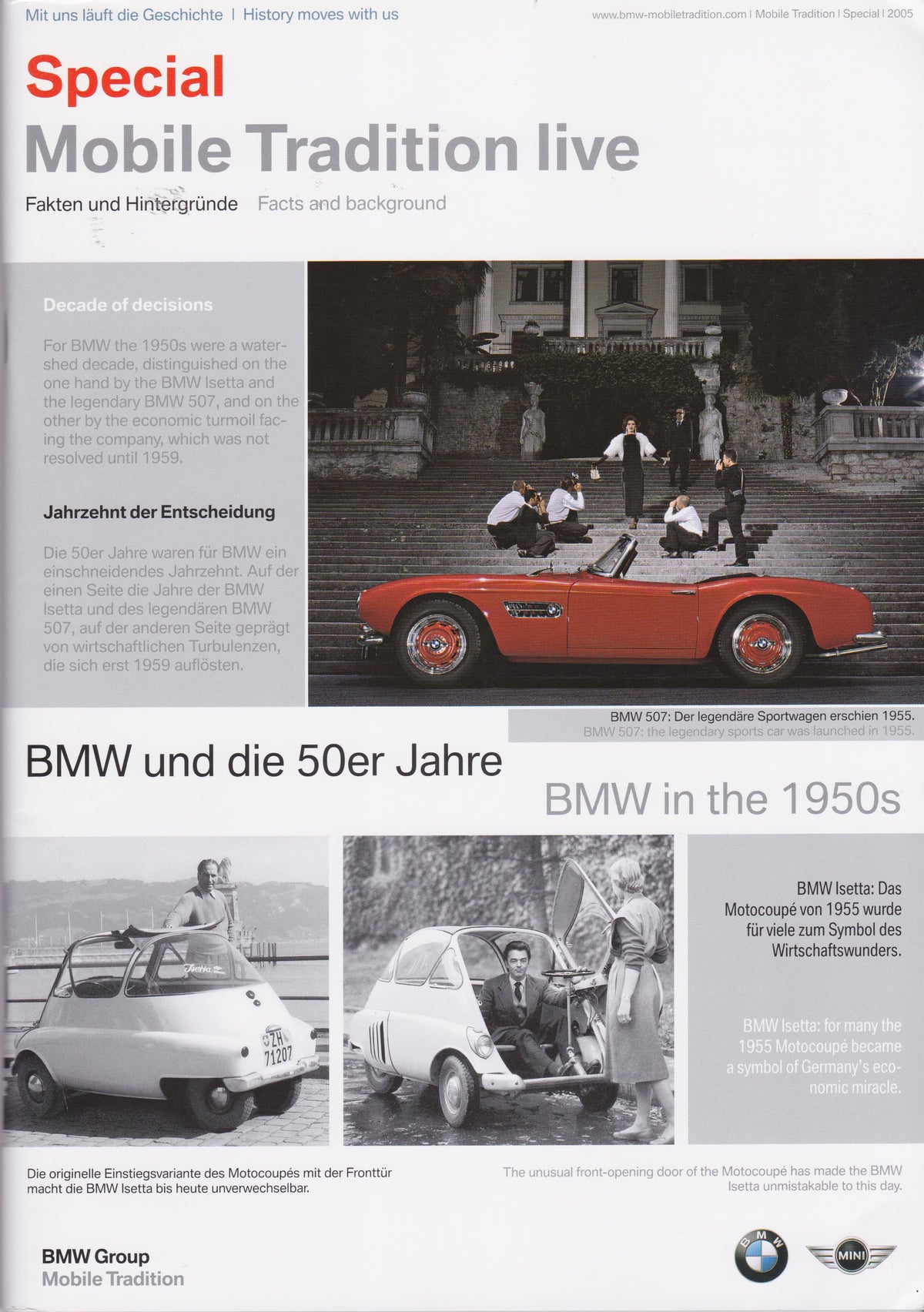 Magazine - Mobile Tradition Live / Special / 2005 BMW in the 50s - BMW CCA Foundation
