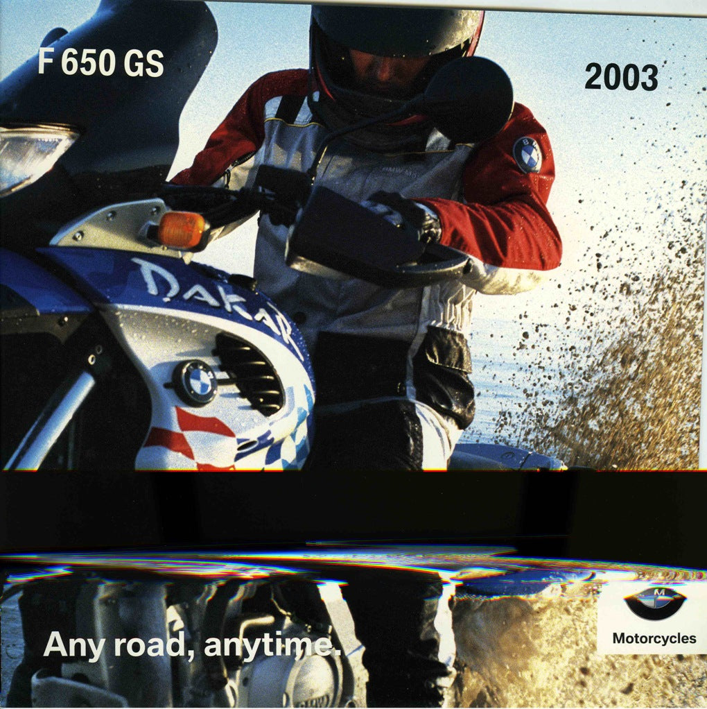 Brochure - F 650 GS 2003 Any road, anytime. F650GS Brochure - BMW CCA Foundation