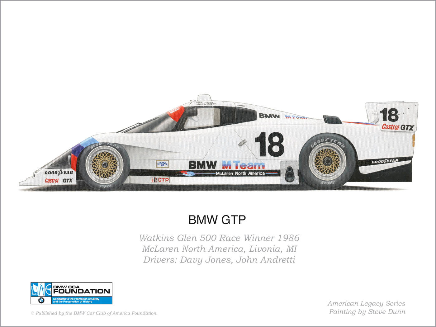 Print - BMW GTP 1986 Watkins Glen Print - BMW CCA Foundation