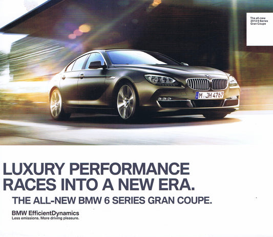 The BMW 6 Series Gran Coupe. 2013 F13 Flyer