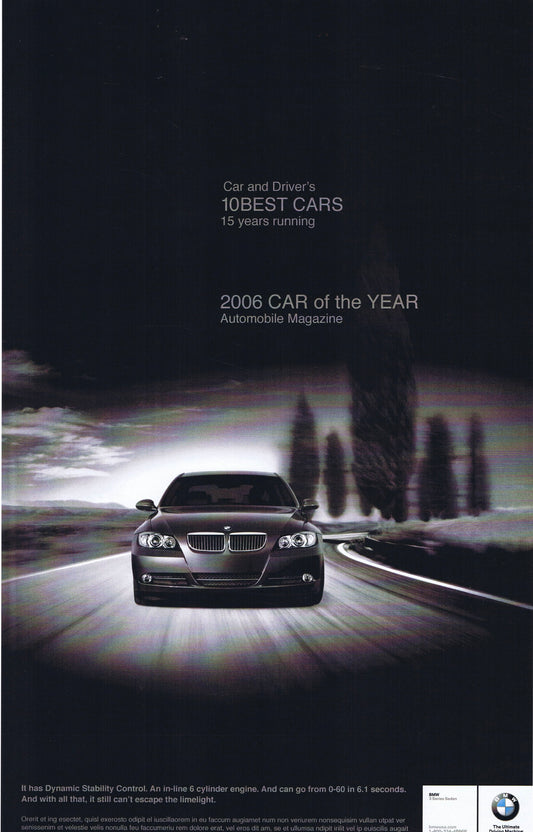 It's a blast to drive. BMWNA Advertising Art