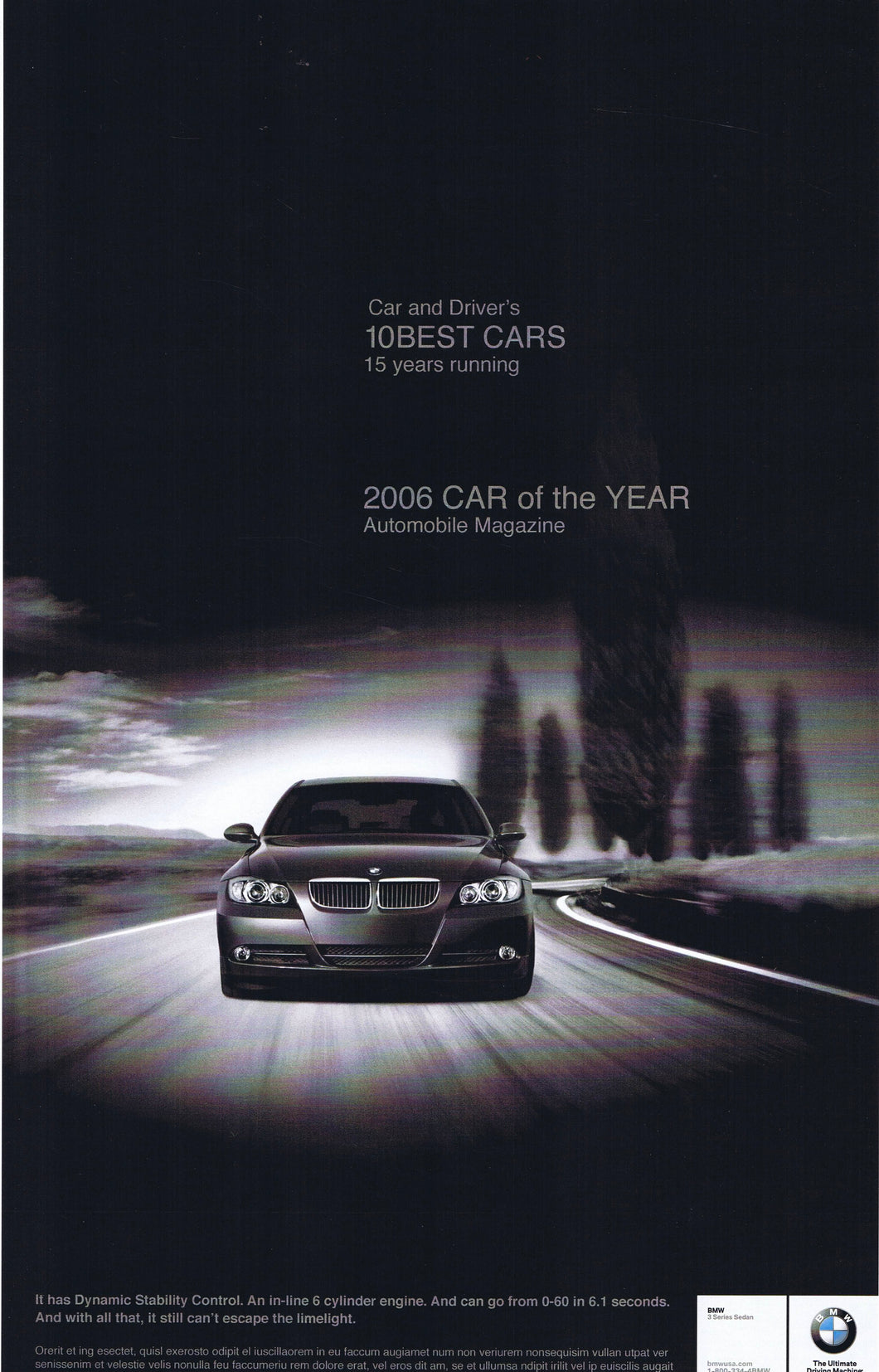 It's a blast to drive. BMWNA Advertising Art