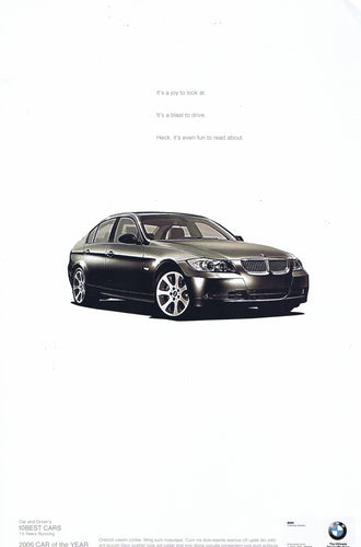 It's a joy to look at. BMWNA Advertising Art
