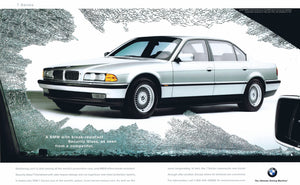 Break resistant security glass. 1997 BMWNA Advertising Art