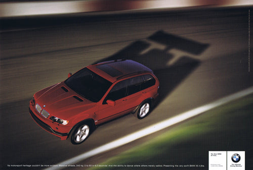 Heritage couldn't be more evident. 2001 BMWNA Advertising Art