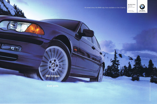 Wet tongue. Cold pole. BMWNA Advertising Art