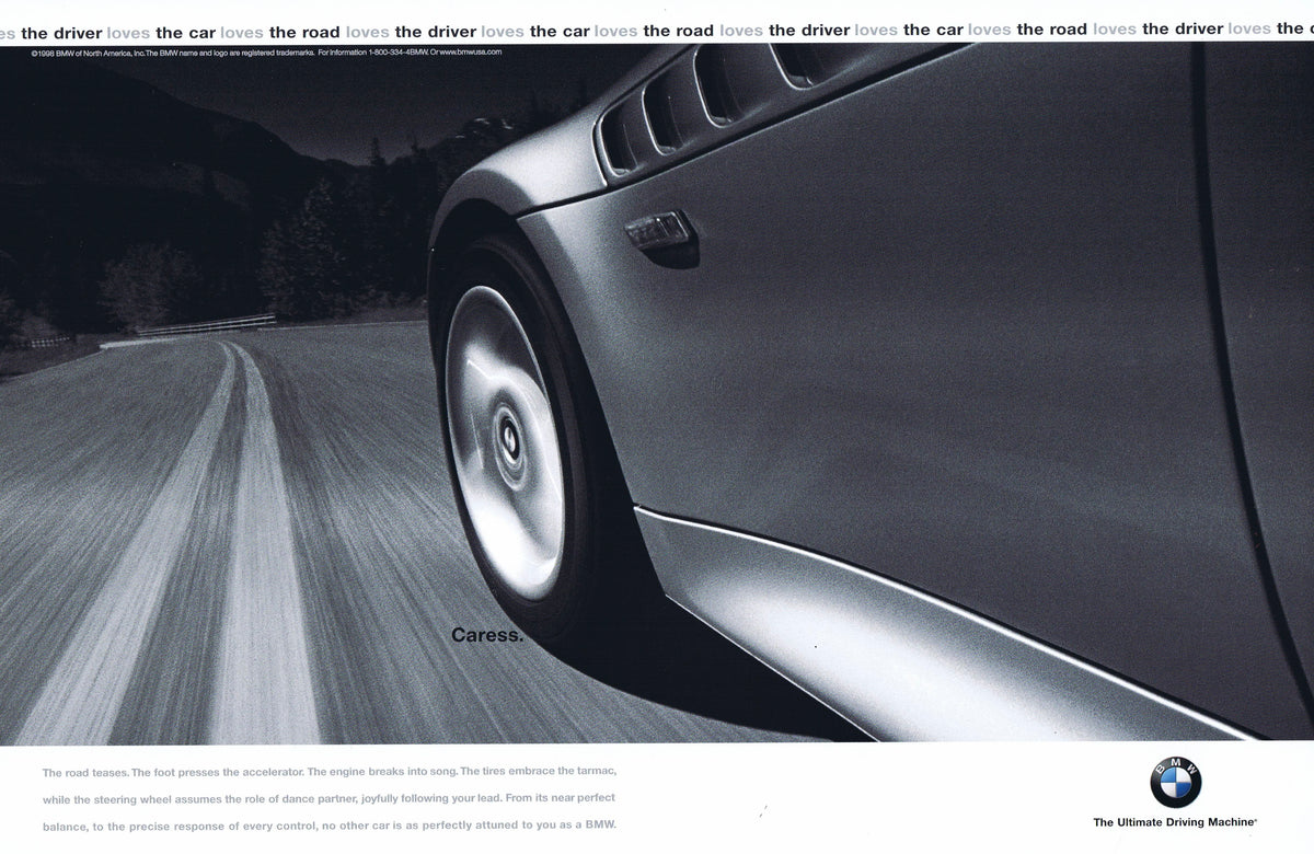 Caress. 1998 BMWNA Advertising Art