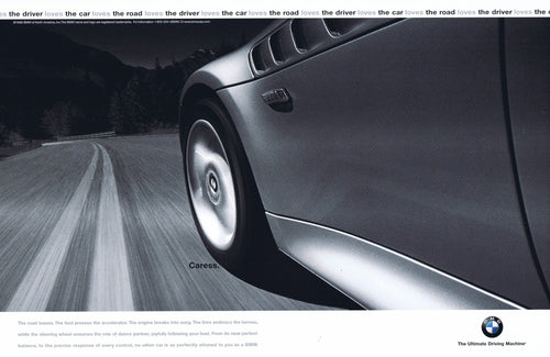 Caress. 1998 BMWNA Advertising Art