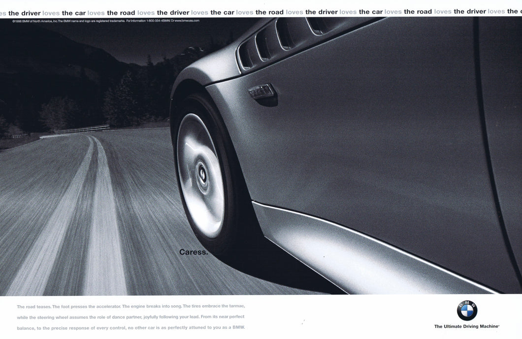 Caress. 1998 BMWNA Advertising Art