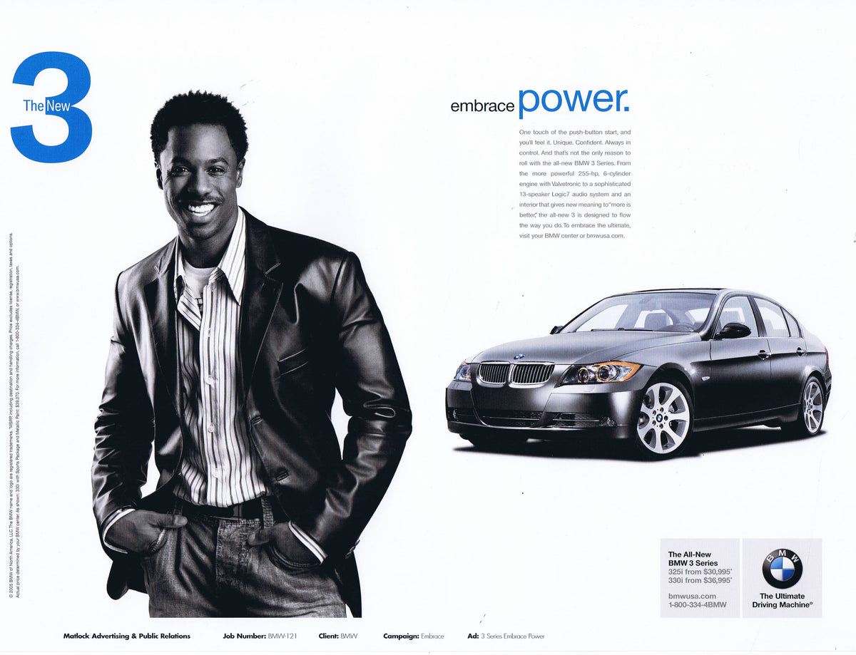 embrace power, 1996 BMWNA Advertising Art - BMW CCA Foundation