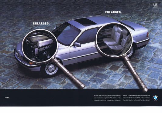Enlarged 740iL, BMWNA Advertising Art