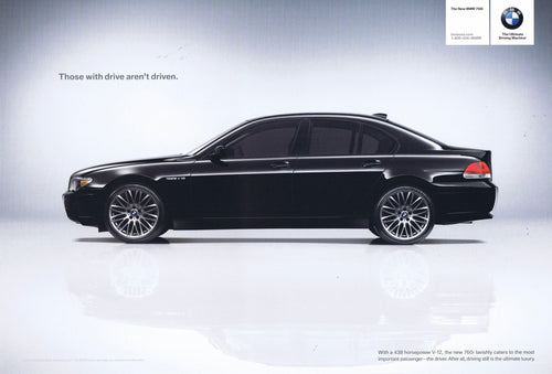 Those with drive aren't driven, 2004 BMWNA Advertising Art