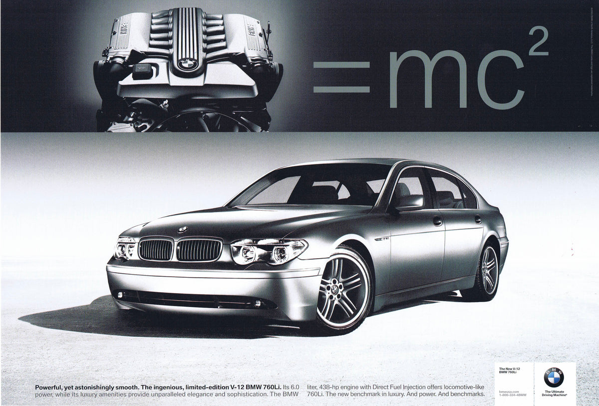 V12 = MC squared, BMWNA Advertising Art
