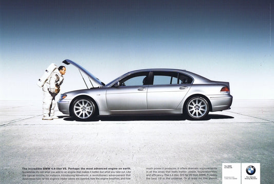 Perhaps the most advanced engine on earth, BMWNA Advertising Art