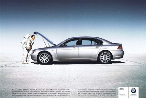 Perhaps the most advanced engine on earth, BMWNA Advertising Art