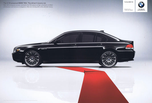 The V-12 powered BMW 760i, 2004 BMWNA Advertising Art - BMW CCA Foundation
