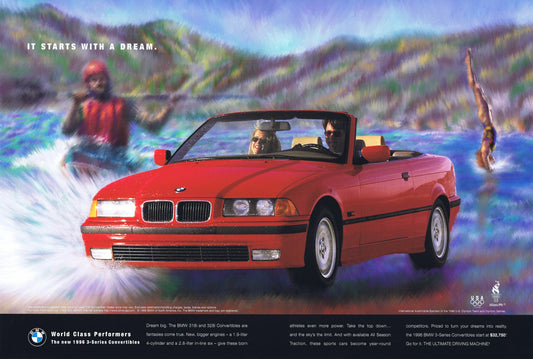 It starts with a dream, 1996 BMWNA Advertising Art - BMW CCA Foundation