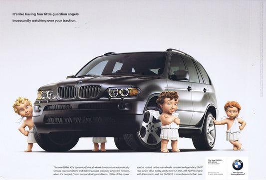Four little guardian angels, BMWNA Advertising Art - BMW CCA Foundation