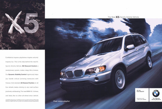 Feel more playful, X5 3.0i BMWNA Advertising Art - BMW CCA Foundation