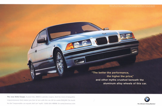 The new 325is Coupe, 1997 BMWNA Advertising Art - BMW CCA Foundation