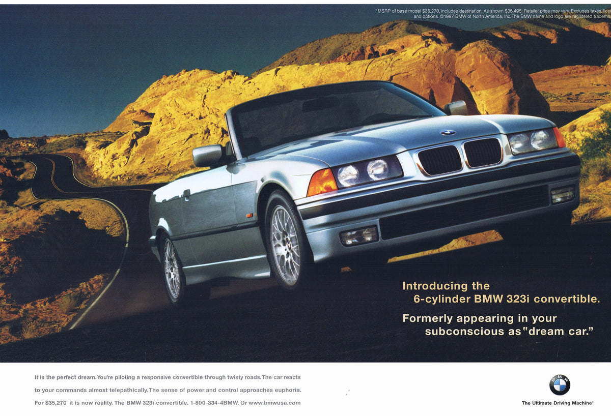 The new 325is Convertible, 1997 BMWNA Advertising Art - BMW CCA Foundation