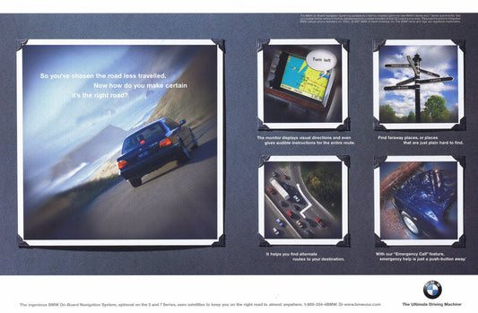 Road less travelled, BMWNA Advertising Art