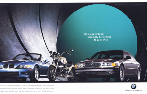 Bond faithful to just one? 1997 BMWNA Advertising Art