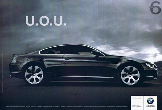 U.O.U., 2004 BMWNA Advertising Art - BMW CCA Foundation