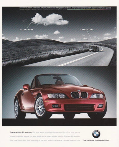 CLOUD 9 CLOUD 10 1999 BMWNA Ad Artwork Small