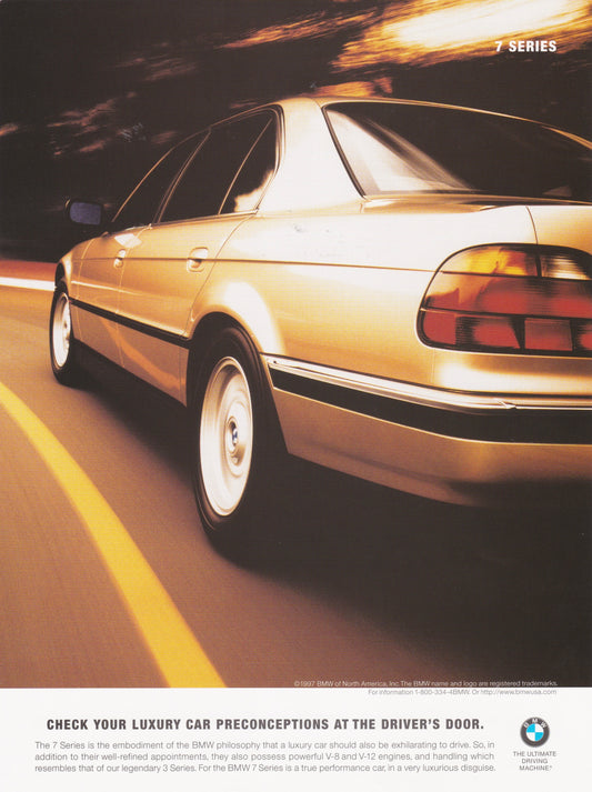 Luxury car preconceptions, BMWNA Ad Artwork Small - BMW CCA Foundation