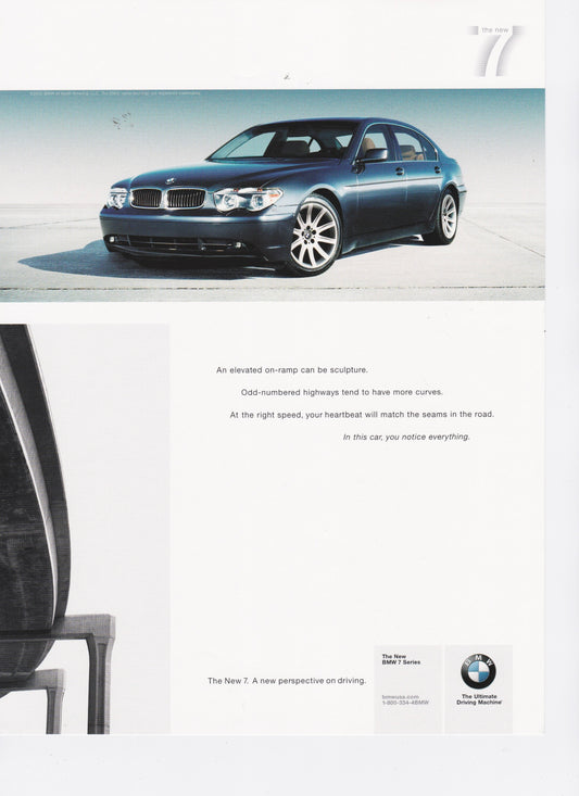 The New 2004 7 Series, BMWNA Ad Artwork Small - BMW CCA Foundation