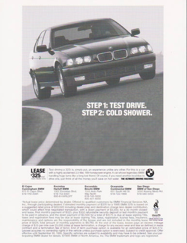 cold shower, BMWNA Ad Artwork Small