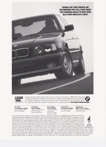 silly grin muscles, BMWNA Ad Artwork Small