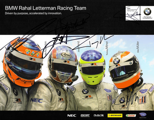 Autographed Signature Card - 2009 BMW Rahal Letterman Racing Team