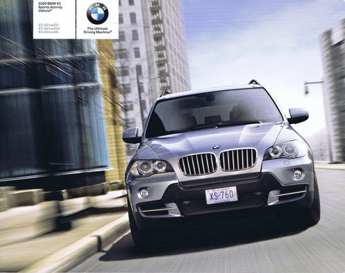 Brochure - 2009 BMW X5 Sports Activity Vehicle X5 xDrive30i X5 xDrive35d X5 xDrive48i - E70 - BMW CCA Foundation