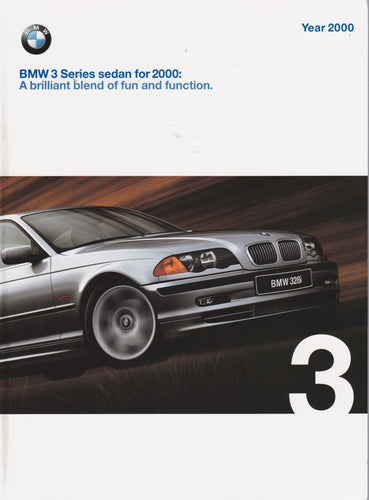 Brochure - BMW 3 Series sedan for 2000: A brilliant blend of fun and function. - BMW CCA Foundation