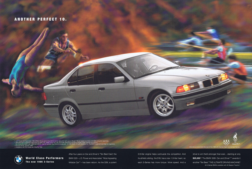 Another perfect 10, 1996 BMWNA Advertising Art - BMW CCA Foundation