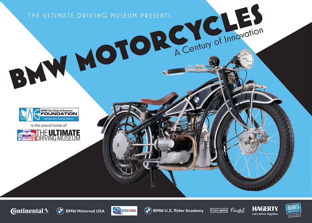 BMW Motorcycle Exhibit Book Cover Poster