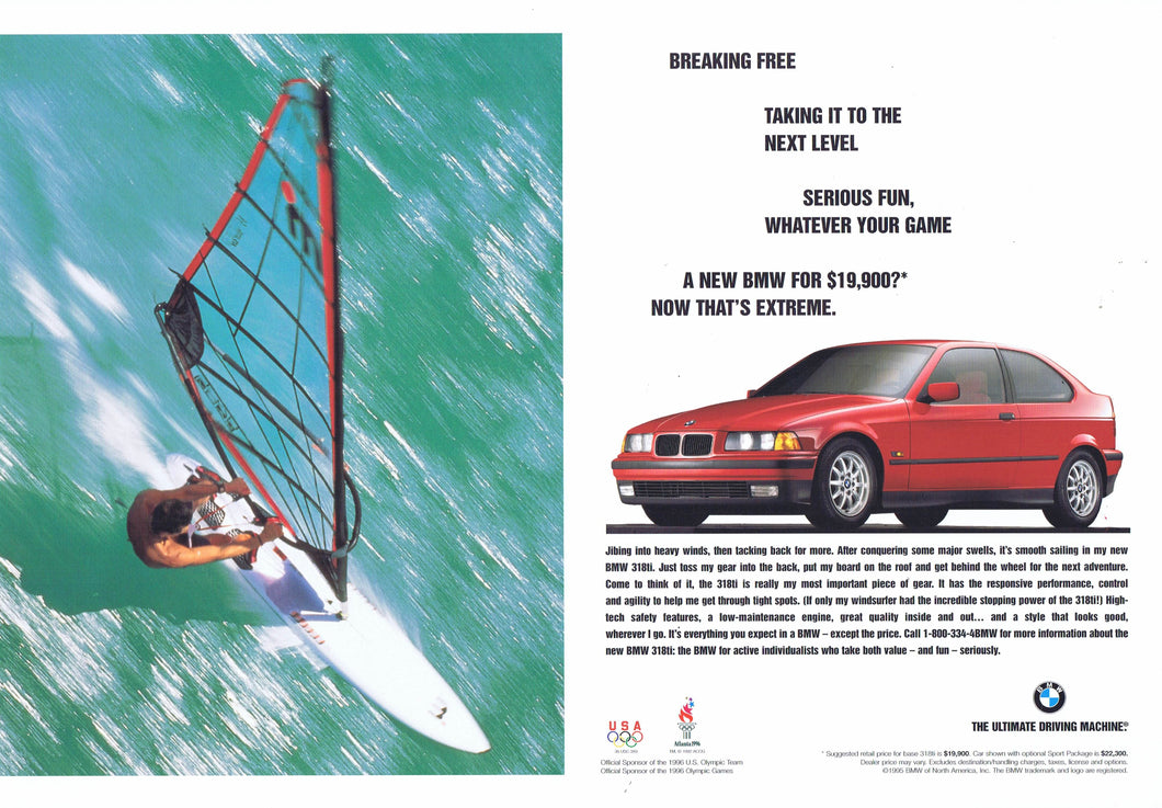 Breaking free, 1996 BMWNA Advertising Art - BMW CCA Foundation
